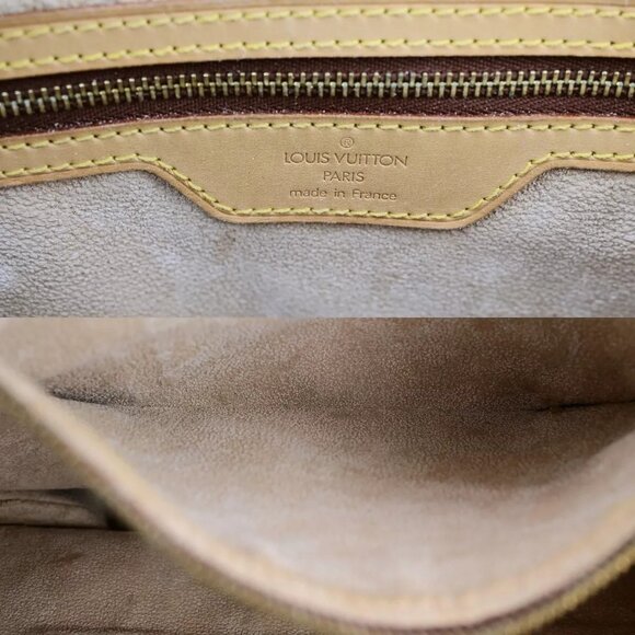 LOUIS VUITTON BUCKET GM Shoulder Tote Bag Monogram Leather Brown - Picture 4 of 16